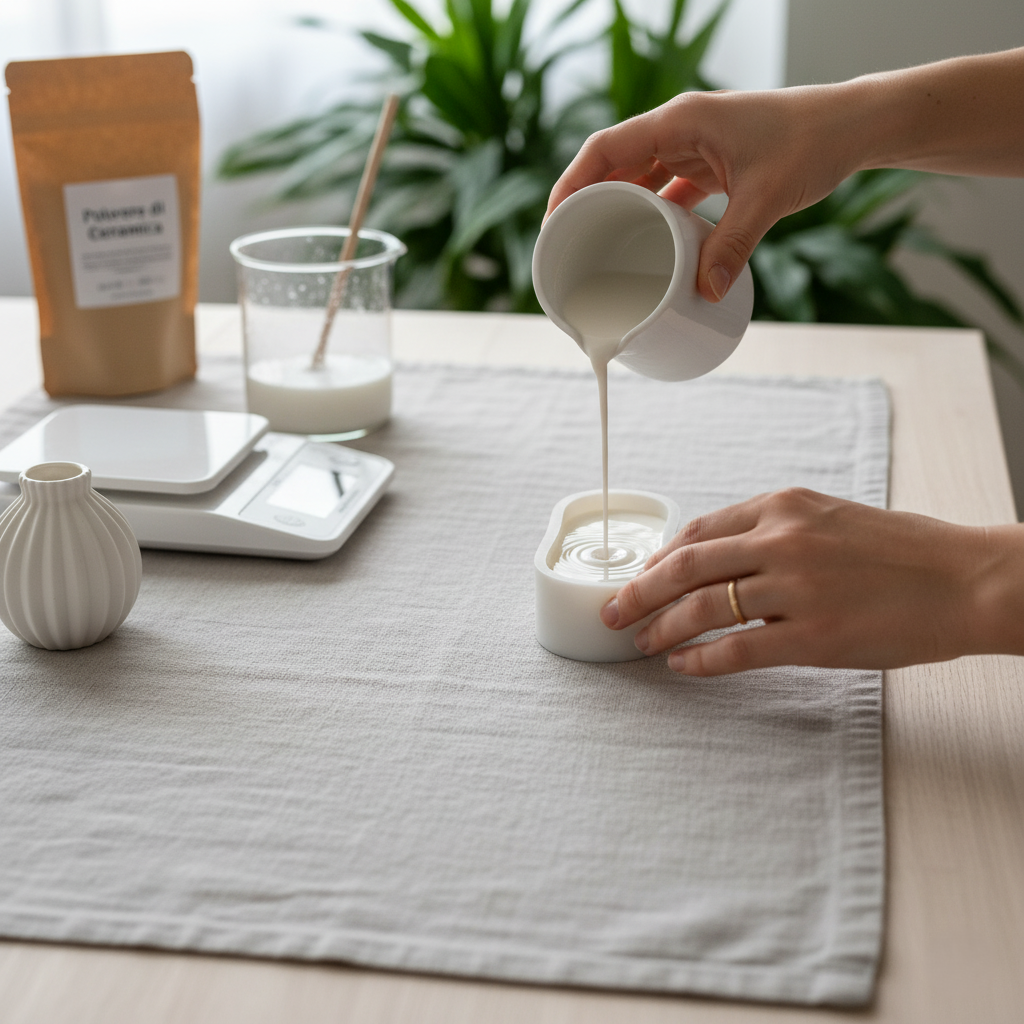 Creazioni realizzate con polvere di ceramica o resina minerale, materiali atossici ed ecosostenibili. 